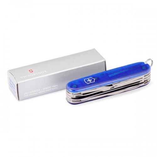Victorinox Huntsman džepni nož 91mm, transparentan plav