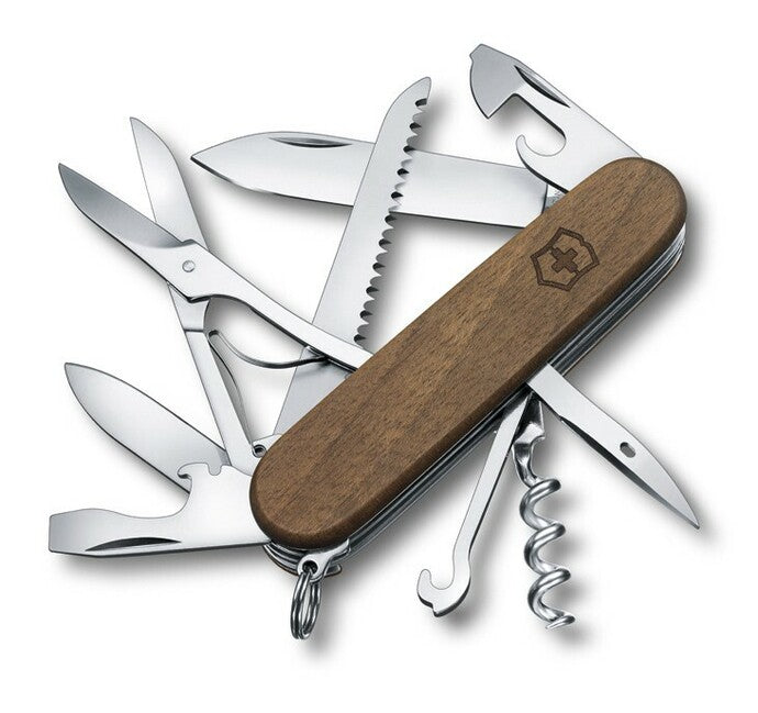 Victorinox Huntsman Wood multifunkcionalni nož 91 mm, orahovo drvo, 13 funkcija