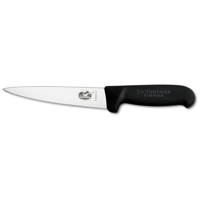 Victorinox Fibrox mesarski nož, crni