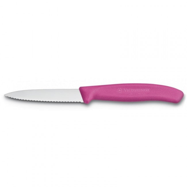 Victorinox univerzalni kuhinjski nož nazubljen, ružičasti