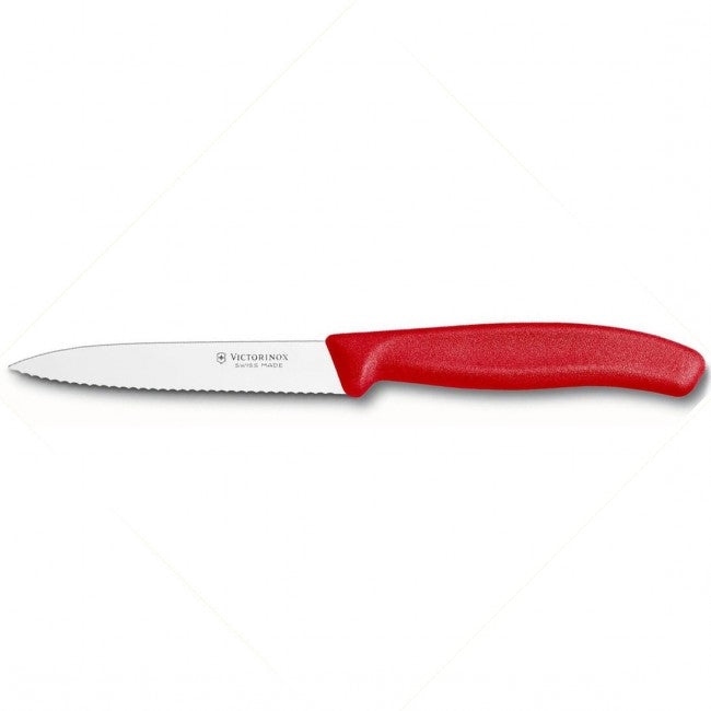 Victorinox univerzalni kuhinjski nož nazubljen, crveni