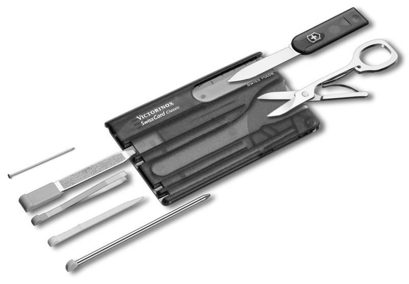 Victorinox SwissCard multifunkcionalna kartica 10u1, crna
