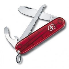 Victorinox My First multifunkcionalni nož za djecu, prozirno crveni, 9 funkcija