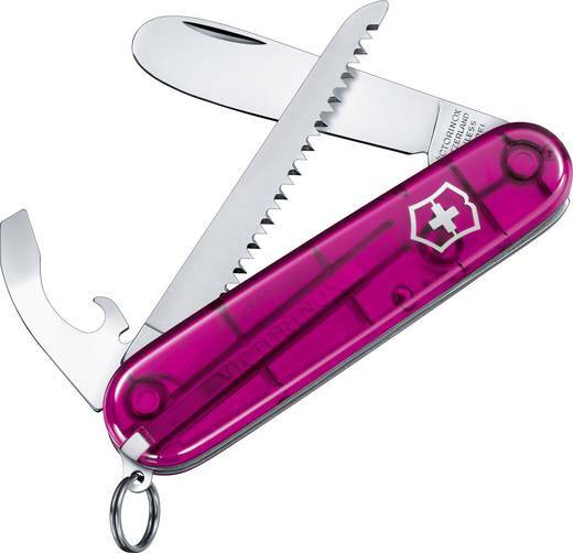 Victorinox My First multifunkcionalni nož za djecu, prozirno ružičasti, 9 funkcija