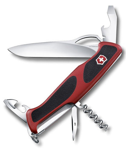 Victorinox RangerGrip 61 multifunkcionalni nož 130 mm, crveno-crni, 11 funkcija