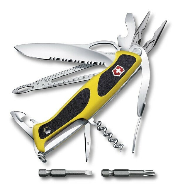 Victorinox RangerGrip Boatsman multifunkcionalni nož 130 mm, crno-žuti, 21 funkcija