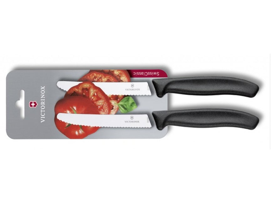 Victorinox set 2 noževa za rajčicu, crni