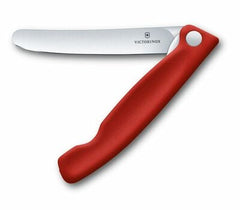 Victorinox Swiss Classic sklopivi nož za voće i povrće glatka oštrica, crveni