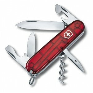 Victorinox Spartan multifunkcionalni nož 91 mm blister, 12 funkcija, prozirno crveni