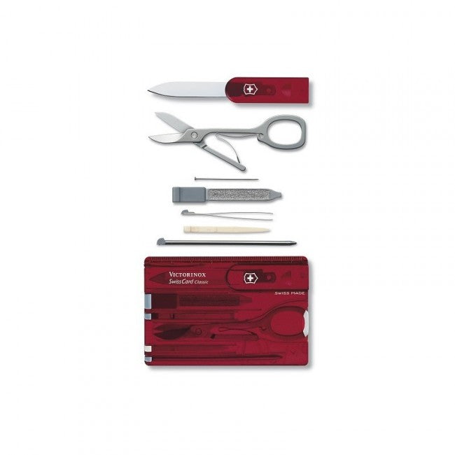 Victorinox SwissCard multifunkcionalna kartica 10u1, crvena