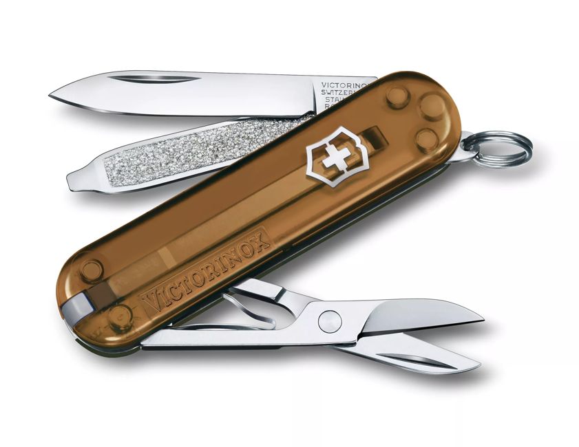 Victorinox Classic SD džepni nož Transparent, smeđi