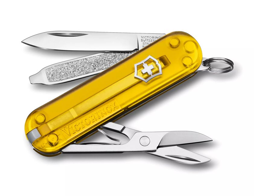 Victorinox Classic SD džepni nož Transparent, žuti