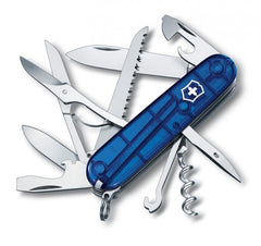 Victorinox Huntsman džepni nož 91mm, transparentan plav
