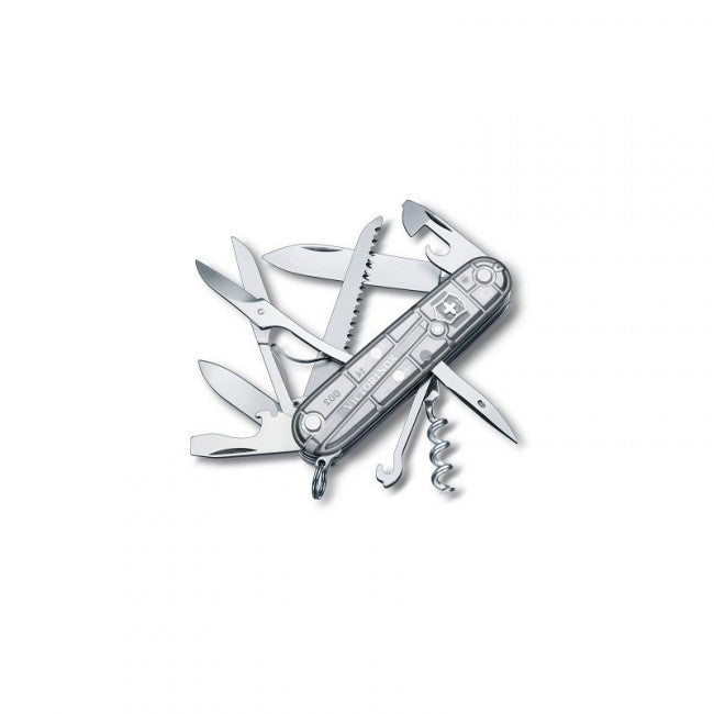 Victorinox Huntsman SilverTech džepni nož 91mm, transparentan
