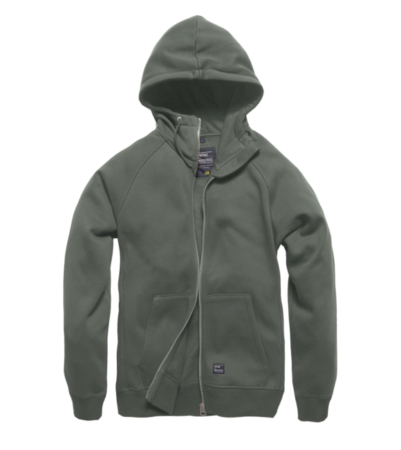 Vintage Industries Basing pulover s kapuljačom, Mid grey