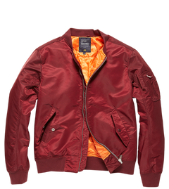 Vintage Industries Welder Bomber prijelazna jakna, bordo