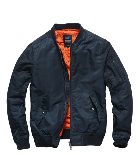 Vintage Industries Welder prijelazna bomber jakna, night sky tamnoplava