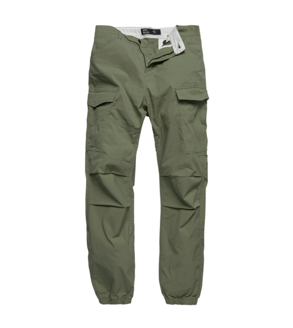 Vintage Industries Conner cargo jogger hlače, jarko maslinasto zelene