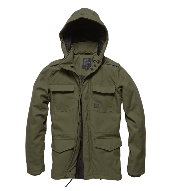 Vintage Industries Darren parka, tamno maslinasto zelena