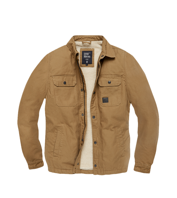 Vintage Industries Dean prijelazna sherpa jakna, Dark Tan