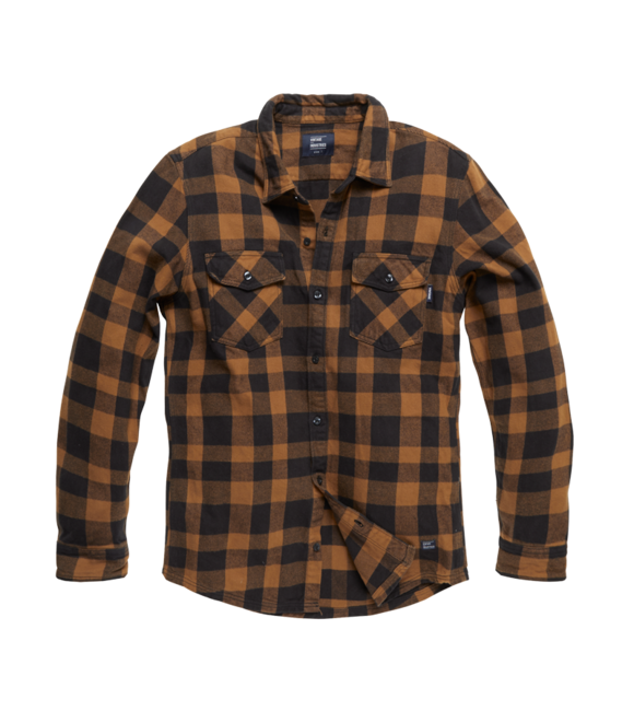 Vintage Industries Globe heavyweight flanelska košulja, žuta karirana