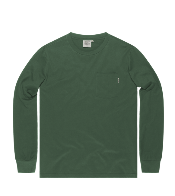 Vintage Industries Grant majica s dugim rukavom pocket, Drab