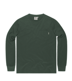 Vintage Industries Grant pocket majica s dugim rukavom, sivozelena