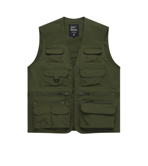 Vintage Industries Legend ribarski prsluk, Sage