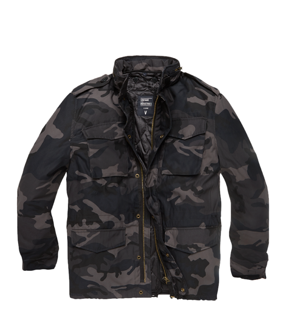 Vintage Industries Capper parka, dark camo