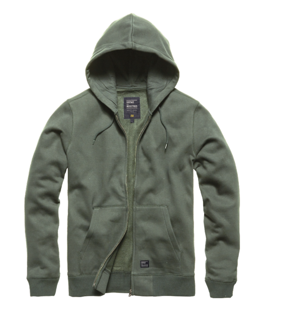 Vintage Industries Redstone pulover s kapuljačom, Mid grey