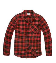Vintage Industries Riley flanelska košulja, crvena karirana