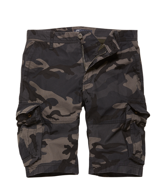 Vintage Industries Rowing kratke hlače, Dark camo