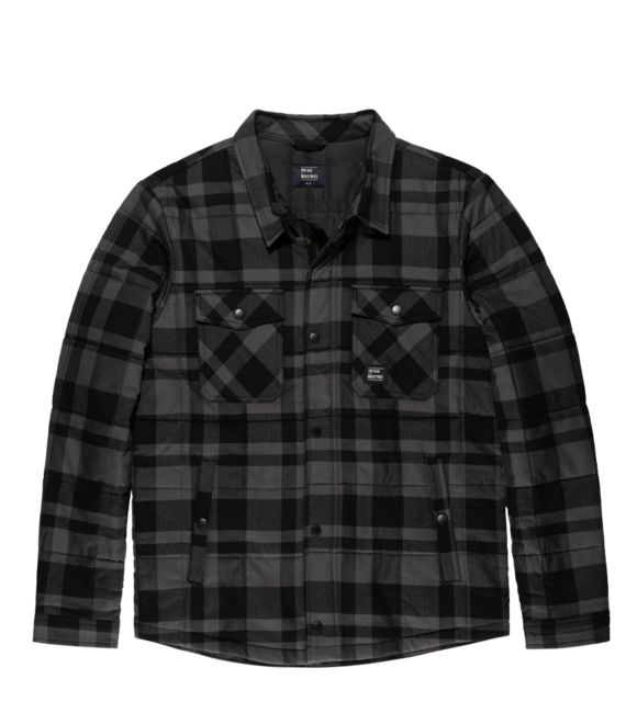 Vintage Industries Square+ flanelska košuljasta jakna, siva karirana