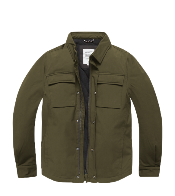 Vintage Industries Wyatt košuljasta jakna, Taupe