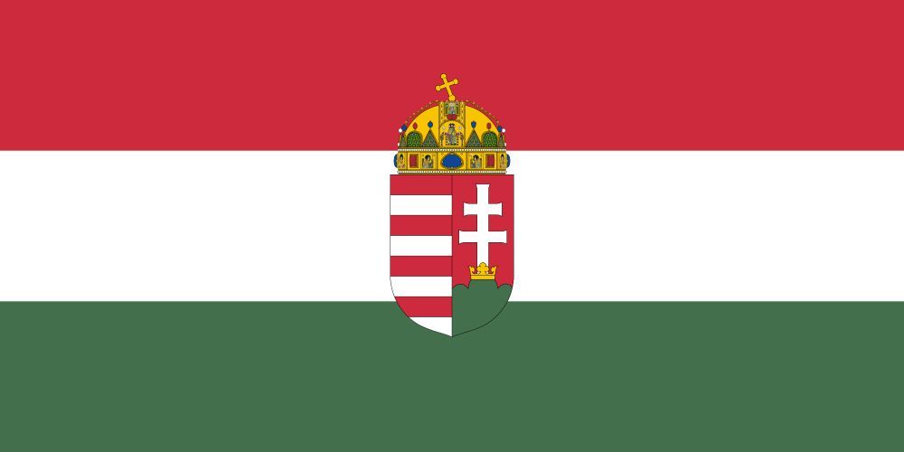 M-Tramp zastava mađarski grb veliki 150 cm x 90 cm, crvena-bijela-zelena