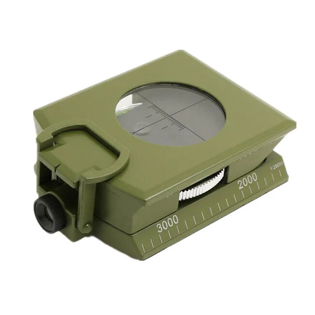 WARAGOD Journey sklopivi turistički kompas s futrolom, army green