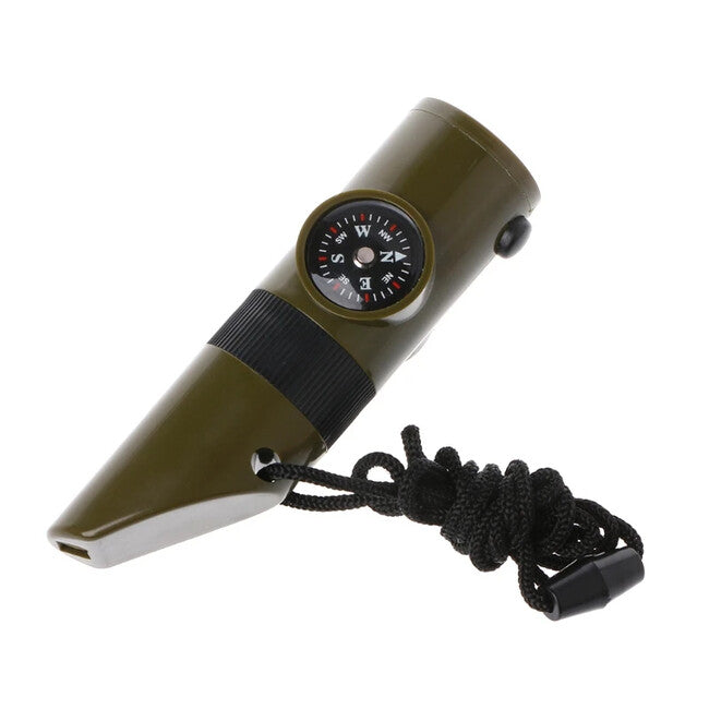 WARAGOD Echo multifunkcionalna hitna pištaljka 7u1, Army green
