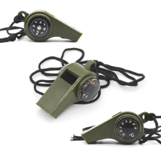 WARAGOD Whisp multifunkcionalna hitna pištaljka 3u1, army green