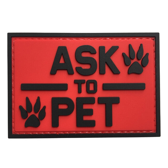 WARAGOD Ask to pet PVC našivak, crveni