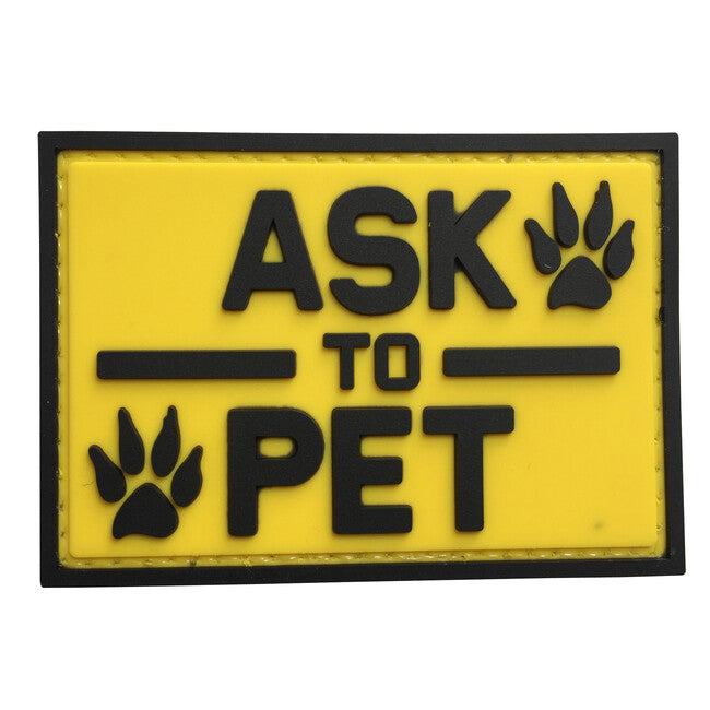 WARAGOD Ask to pet PVC našivak, žuti