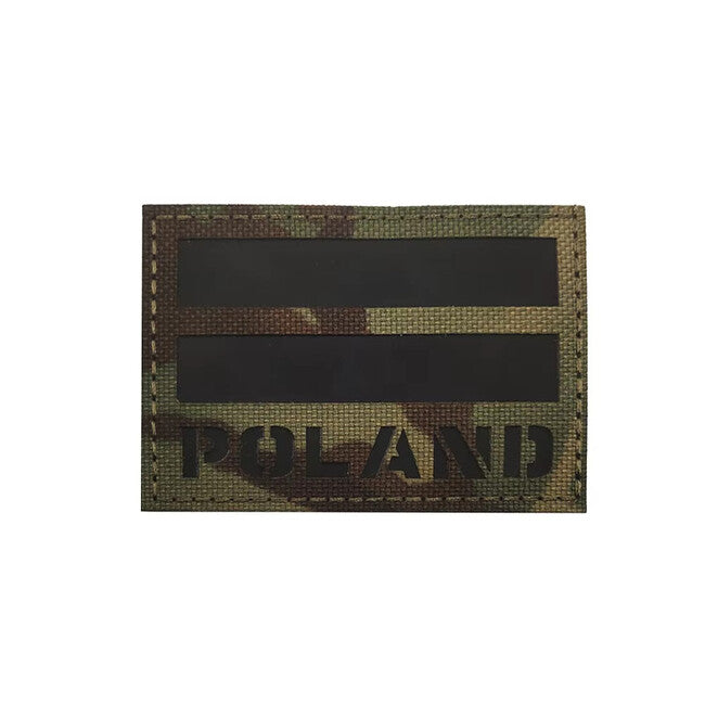 WARAGOD CP Camo našivak s zastavom zemlje, Poljska