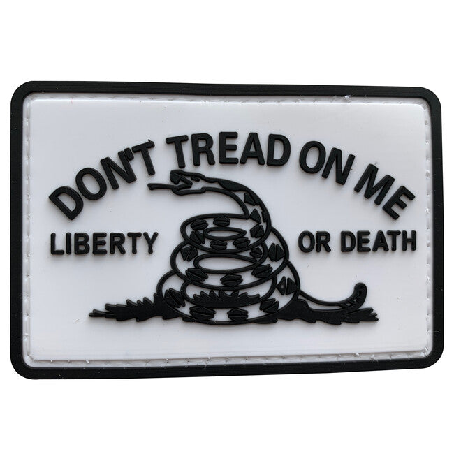 WARAGOD Don't Tread on me PVC našivak, bijeli