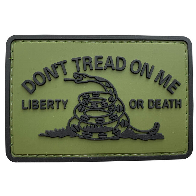 WARAGOD Don't Tread on me PVC našivak, zeleni