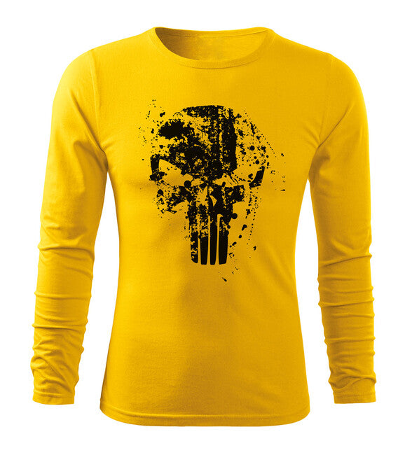 DRAGOWA Fit-T Frank The Punisher majica s dugim rukavom 160 g/m², žuta