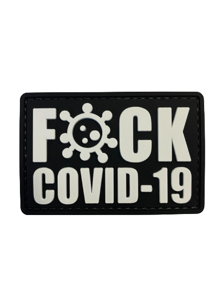 WARAGOD Fuck Covid 19 PVC našivak