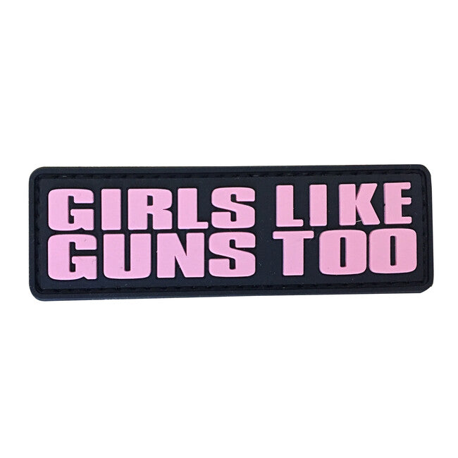 WARAGOD Girls like guns PVC našivak
