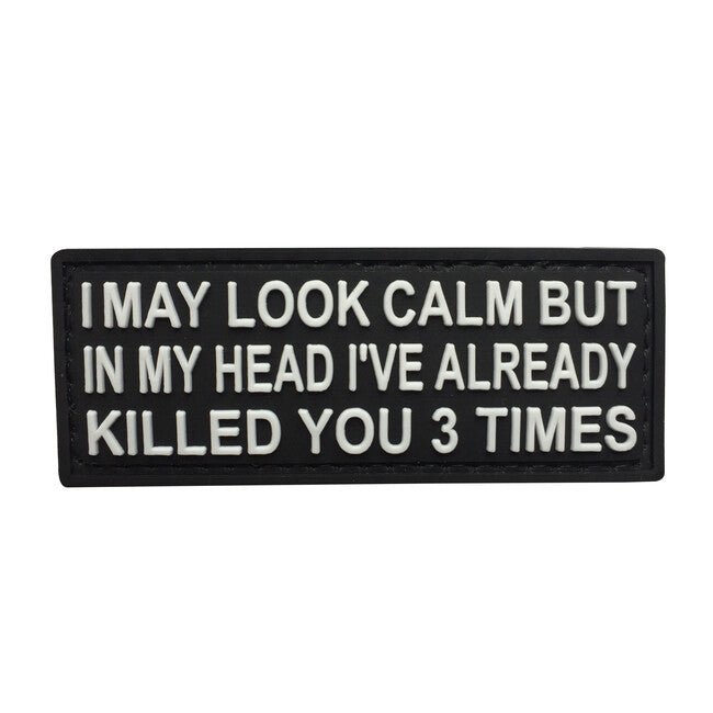 WARAGOD našivak I may look Calm PVC