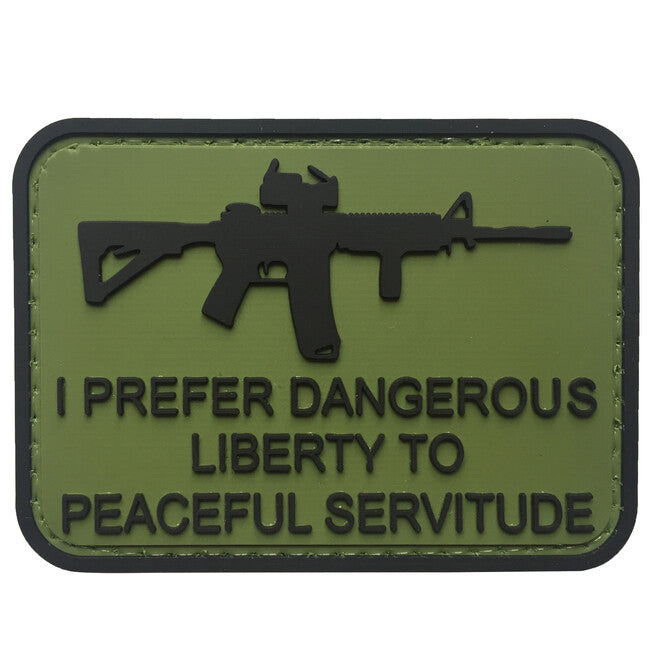 WARAGOD I prefer dangerous PVC našivak, zeleni
