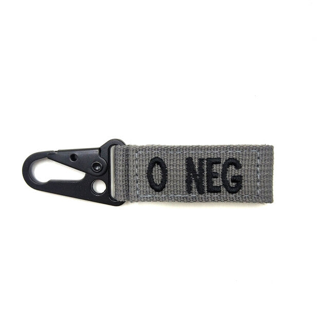 WARAGOD karabiner Krvna Grupa 0-negative, sivi