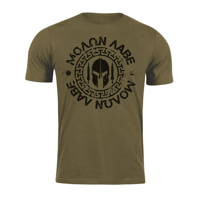 DRAGOWA Molon Labe kratka majica 160 g/m², maslinasto zelena